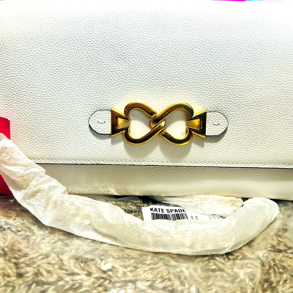 Kate Spade Toujours Chain Clutch(White)